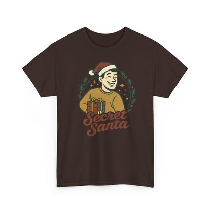 Secret Santa T-Shirt — Retro Holiday Graphic Tee