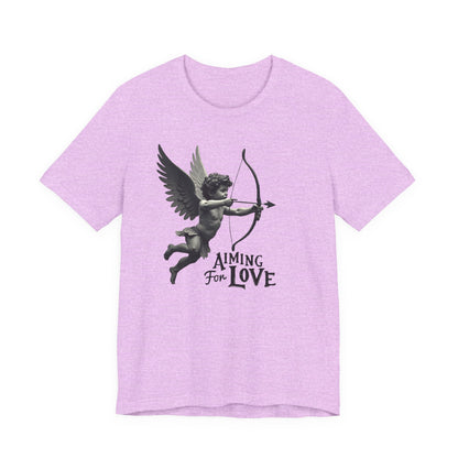 Cupid Graphic Tee — "Aiming for Love" Vintage Valentine T‑Shirt