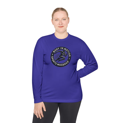 Sports Massage Long Sleeve Tee — "Body in Motion" Athletic Therapy Shirt