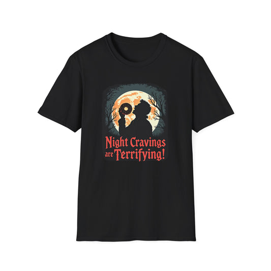 Night Cravings T-Shirt, Halloween Tee, Spooky Gift, Autumn Style, Horror Lovers Apparel, Graphic Shirt