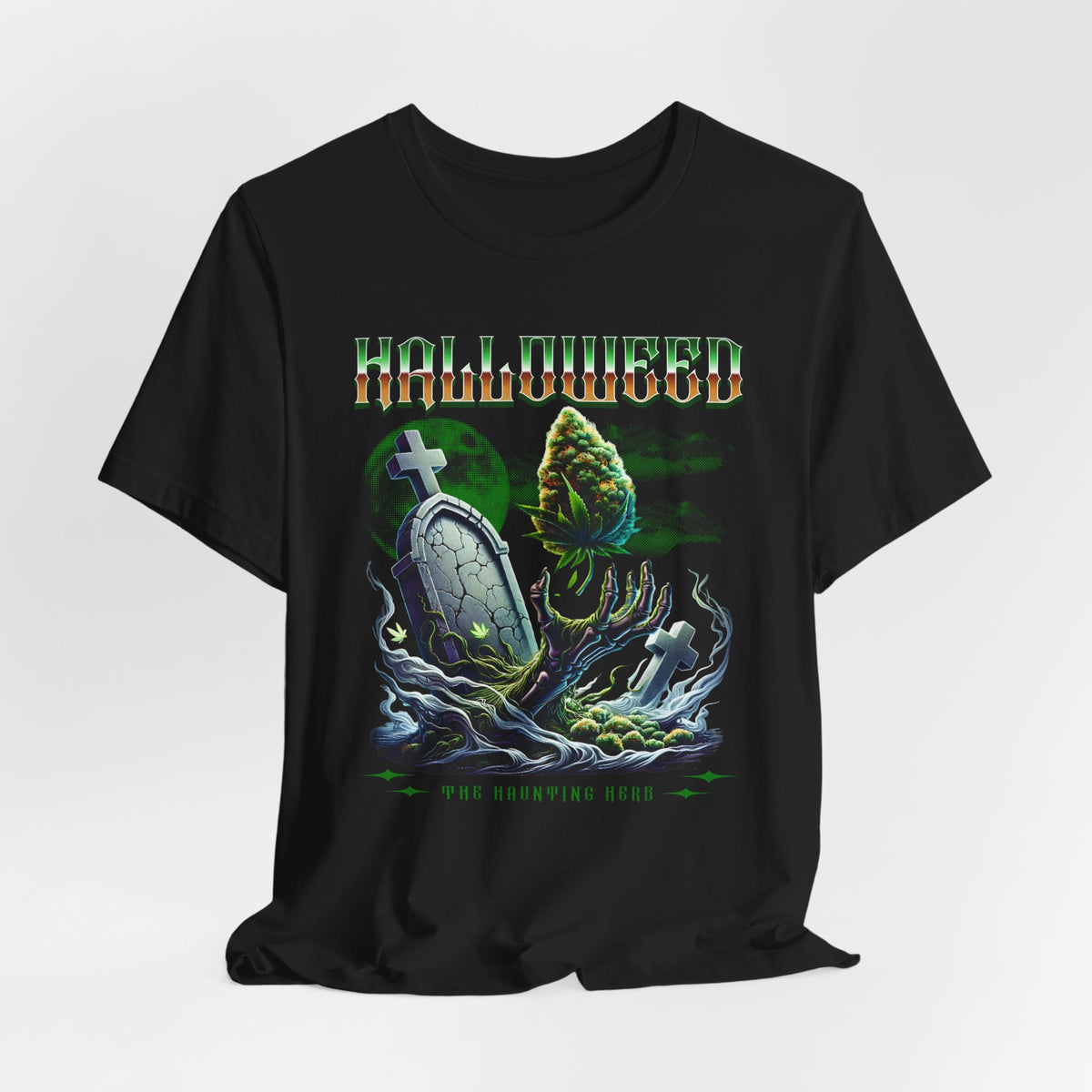 Halloweed, Haunted Herb, Unisex Jersey Short Sleeve Tee
