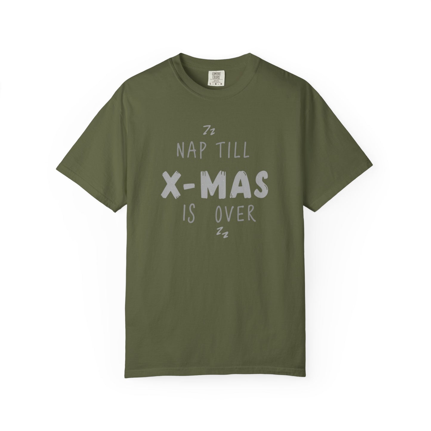 Nap Till X-Mas T-Shirt — Funny Christmas Holiday Tee