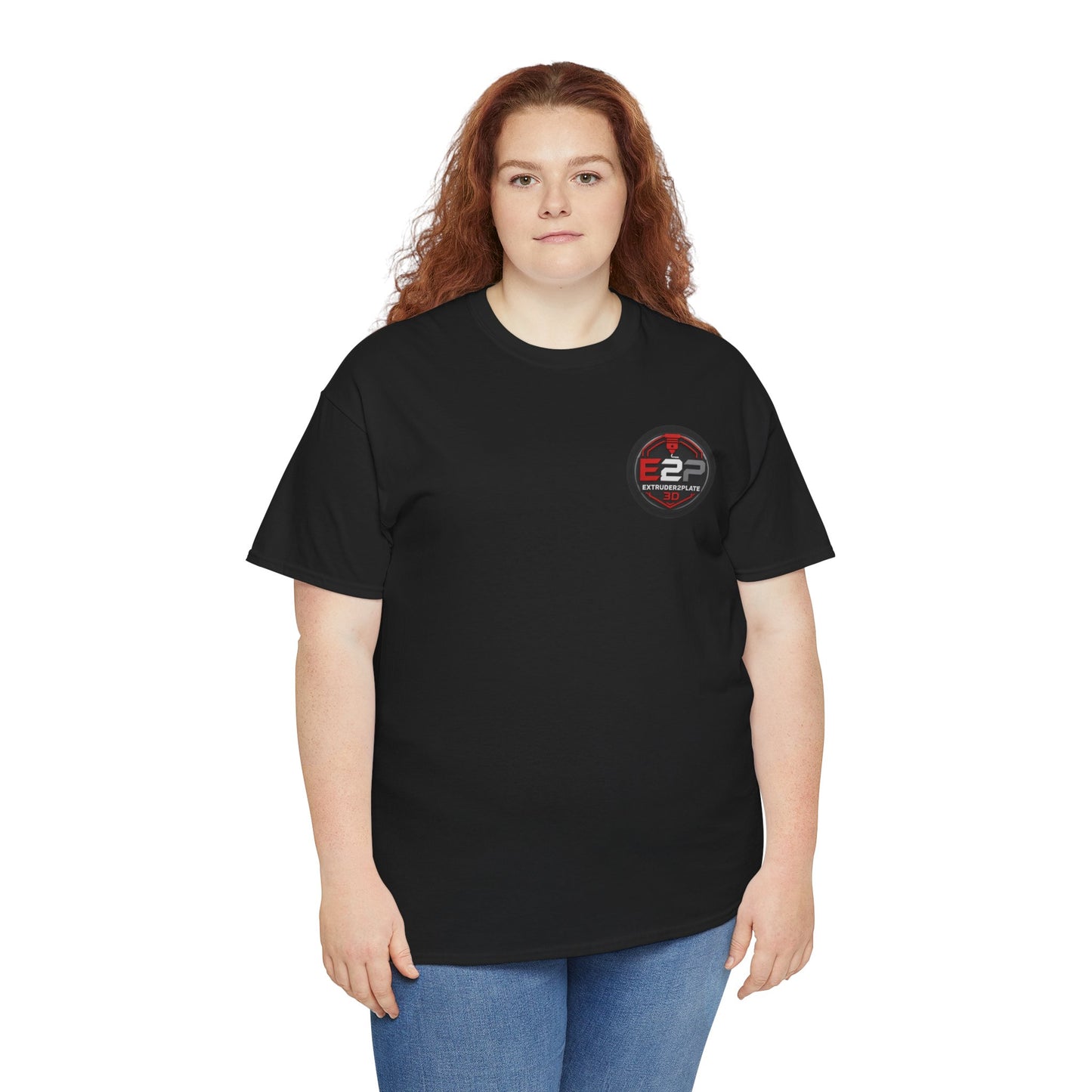 Extruder2Plate, Poop Happens T‑Shirt — Funny Cartoon 3D Printer Graphic Tee