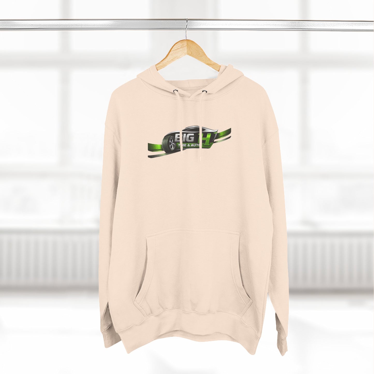 Mechanic Big H, Three-Panel Fleece Hoodie