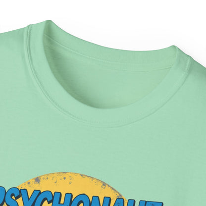 Psychonaut Evolution of Man Sunset, Unisex Tee, Retro Graphic T-Shirt, Music Festival Attire, Gift for Gamers, Casual Streetwear