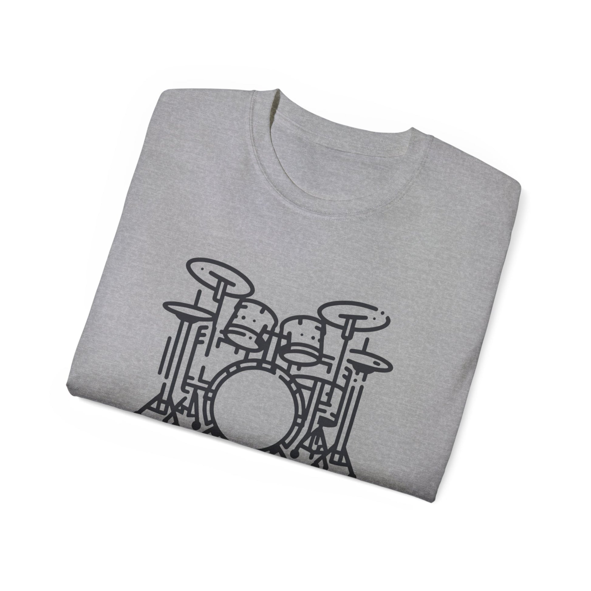 Drum-A-Diddle, Drumset Paradiddle, Unisex Ultra Cotton Tee - Psychonaut Swag