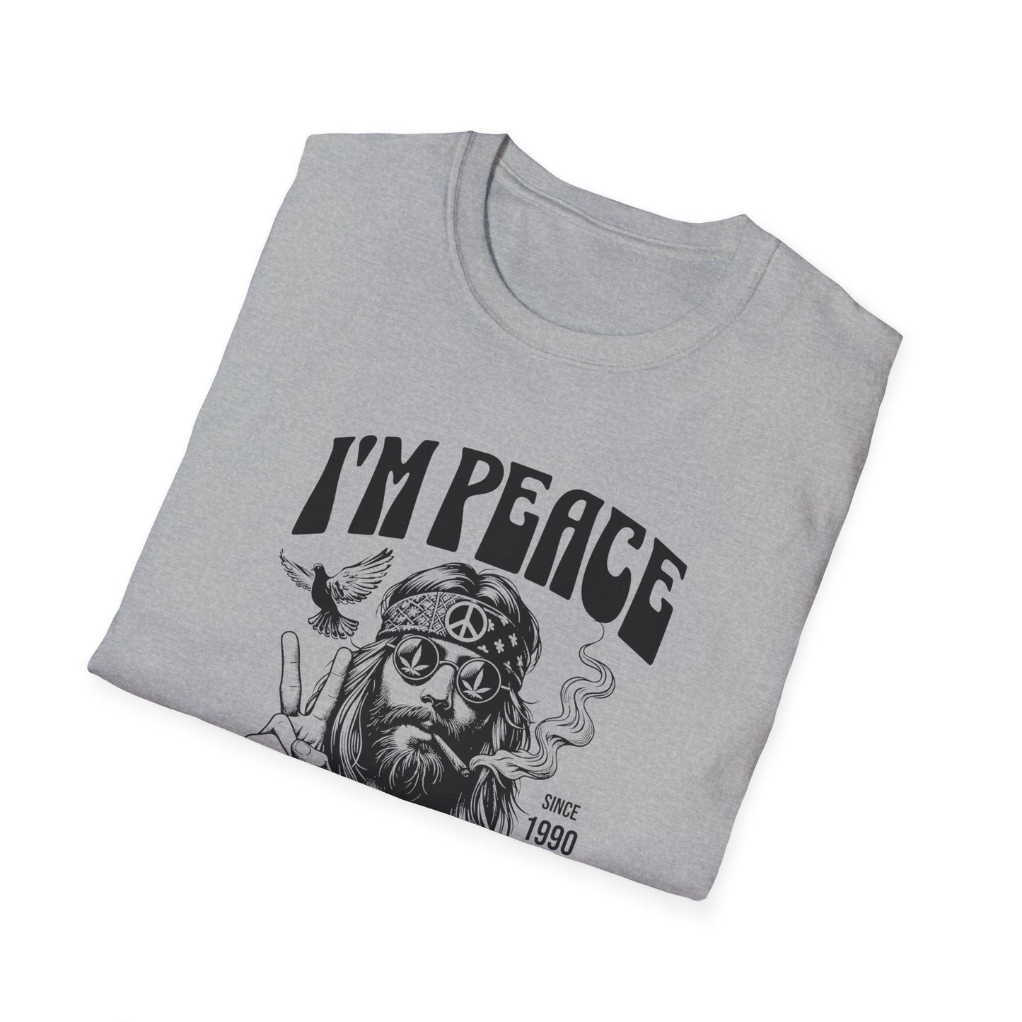 Peaceful Stoner, Unisex Softstyle T-Shirt