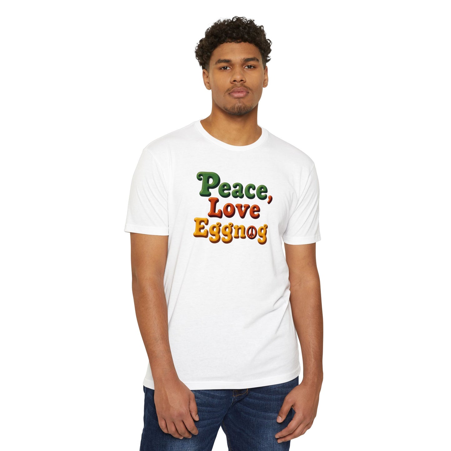 Peace, Love, Eggnog Holiday T-Shirt