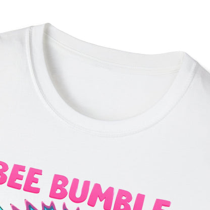 Bee Bumble T-Shirt, Retro Graphic Tee, Softstyle Unisex Shirt, Summer Fashion, Gift for Beekeepers, Eco-Friendly Tee - Psychonaut Swag