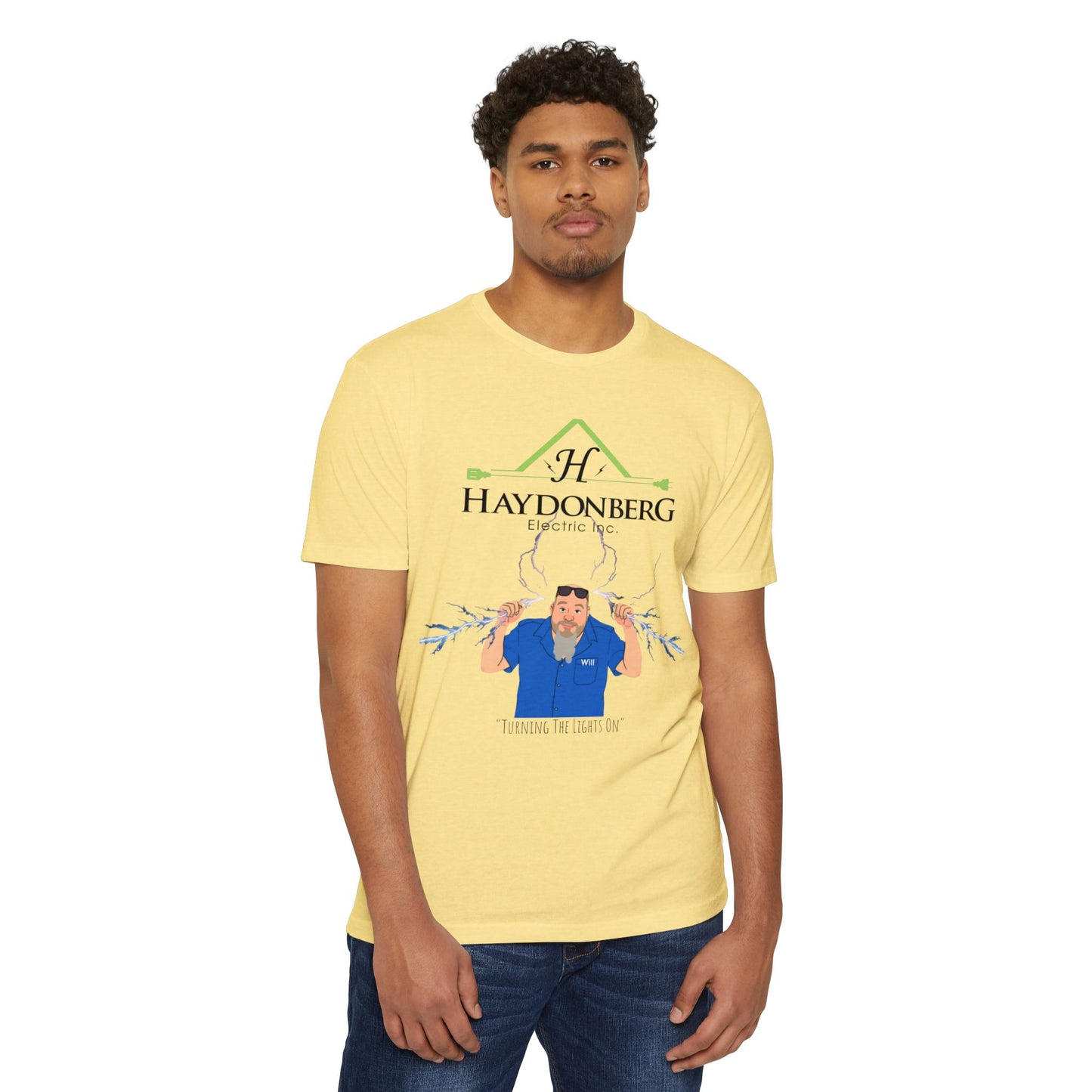Haydonberg Turning The Lights On, Unisex CVC Jersey T-shirt