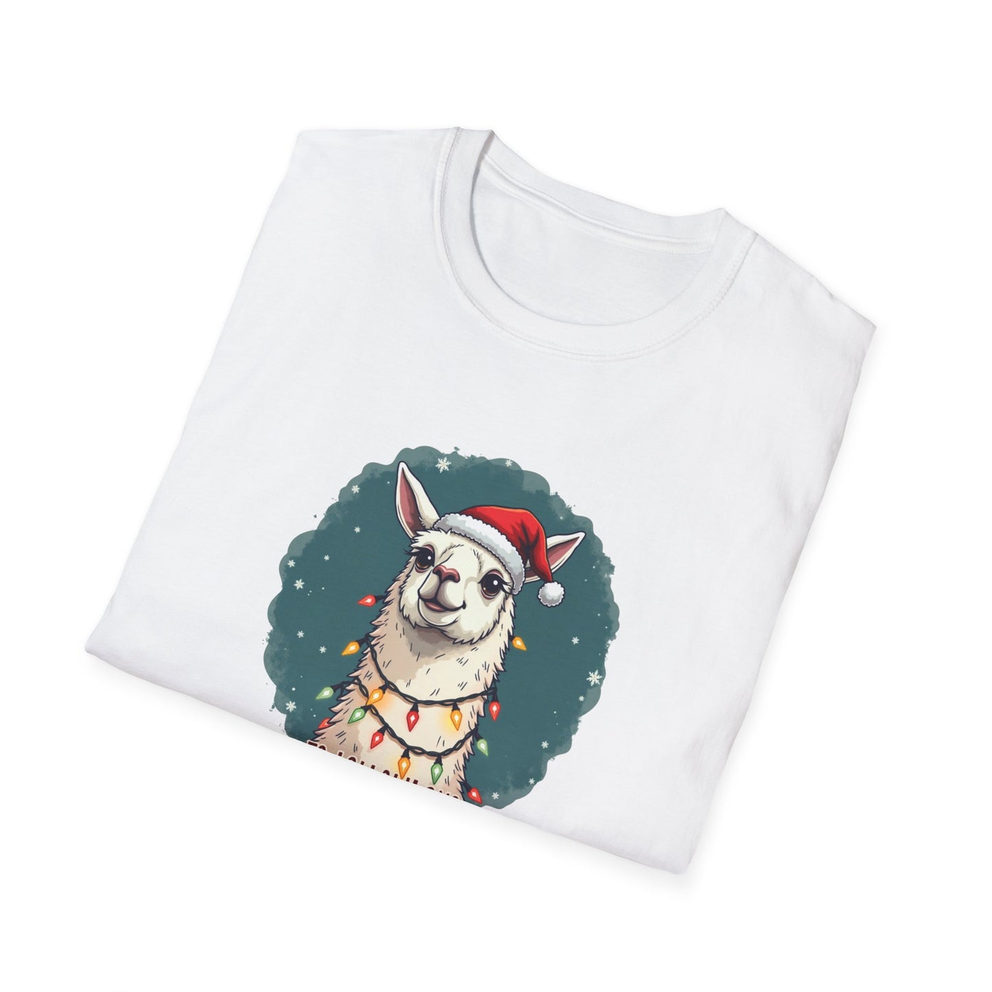 Llamas Christmas tee, Unisex Softstyle T-Shirt
