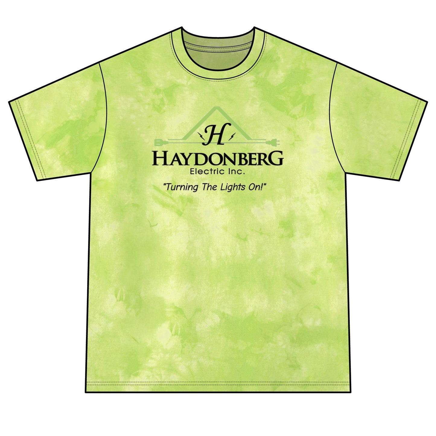 Haydonberg Turning The Lights On, Unisex Crystal Tie-Dye Tee