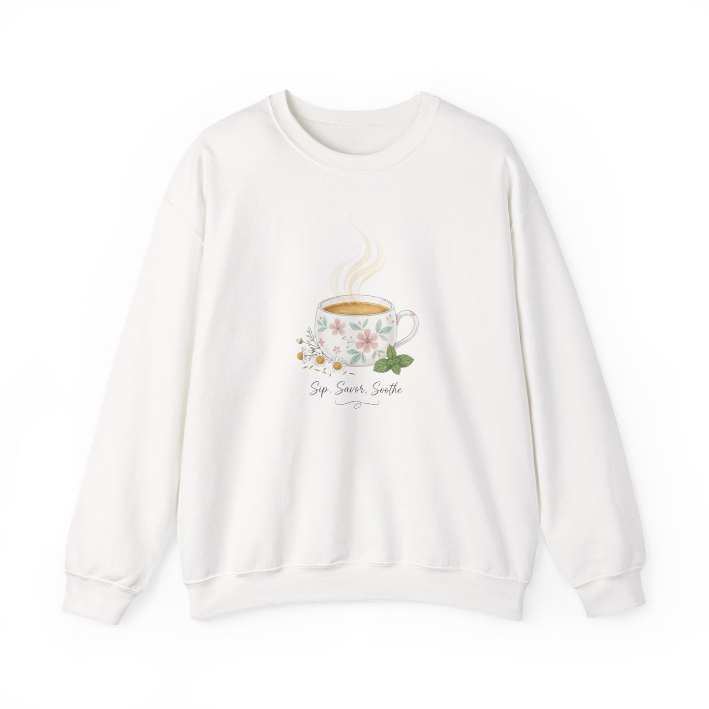 Sip and Soothe, Unisex Heavy Blend™ Crewneck Sweatshirt