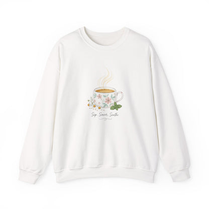 Sip and Soothe, Unisex Heavy Blend™ Crewneck Sweatshirt