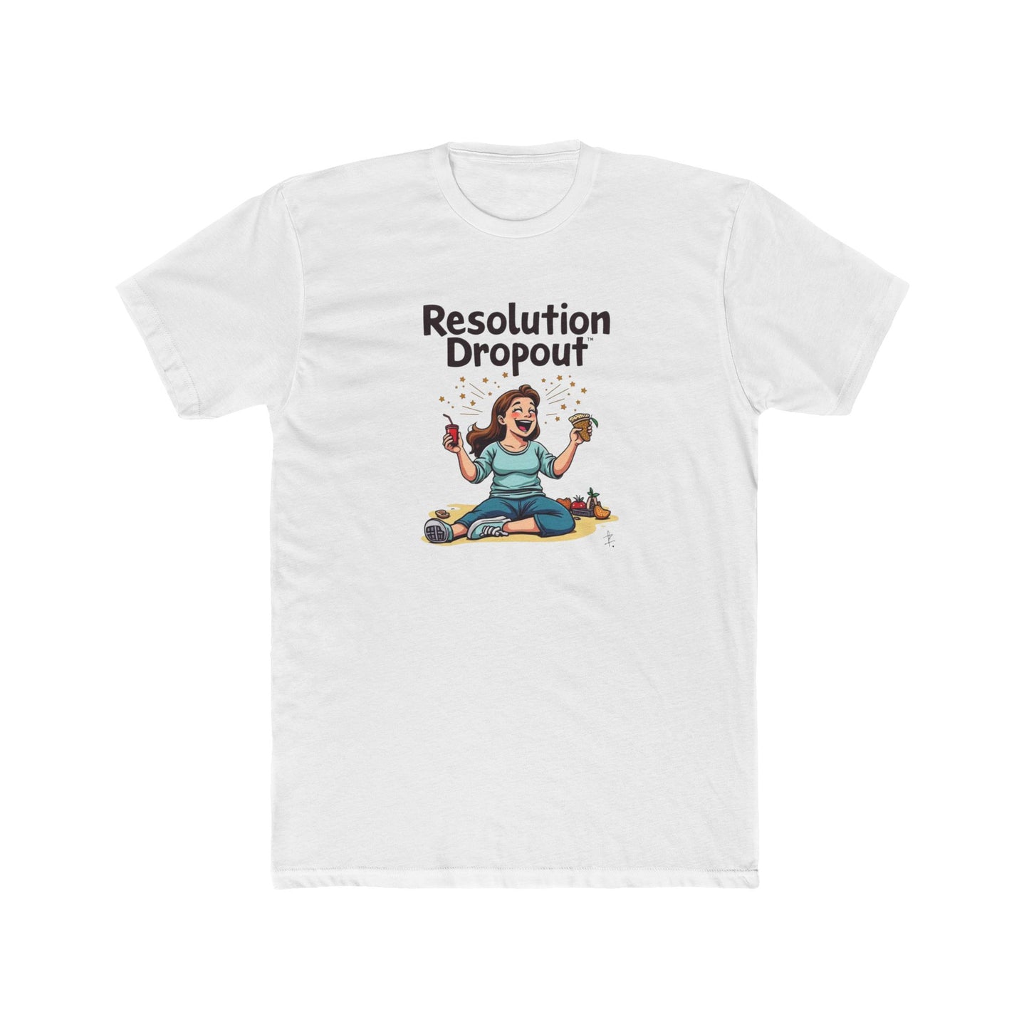 Resolution drop out, Unisex Cotton Crew Tee