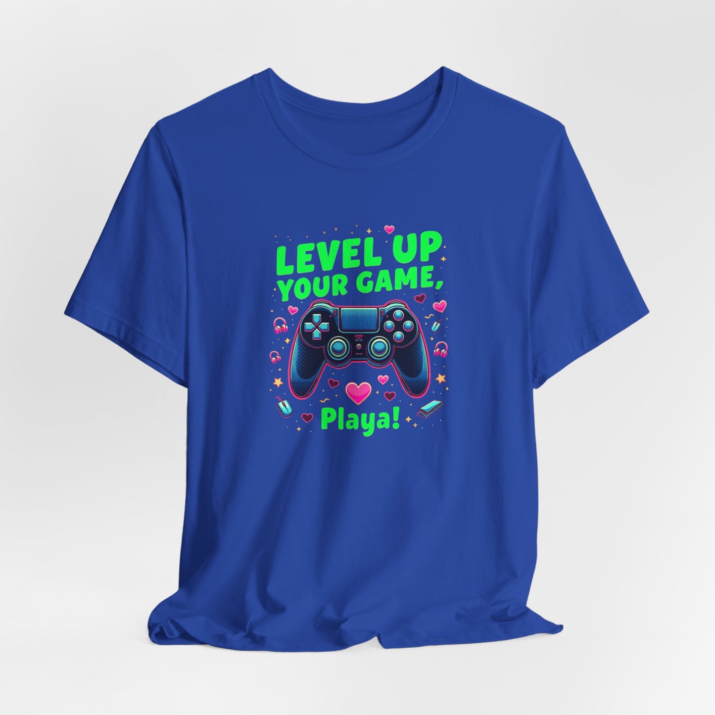 Level Up Your Game Gamer Tee — 'Level Up Your Game, Playa!' Video Game Controller Shirt