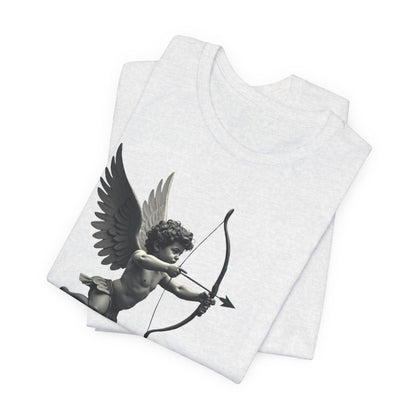 Cupid Graphic Tee — "Aiming for Love" Vintage Valentine T‑Shirt