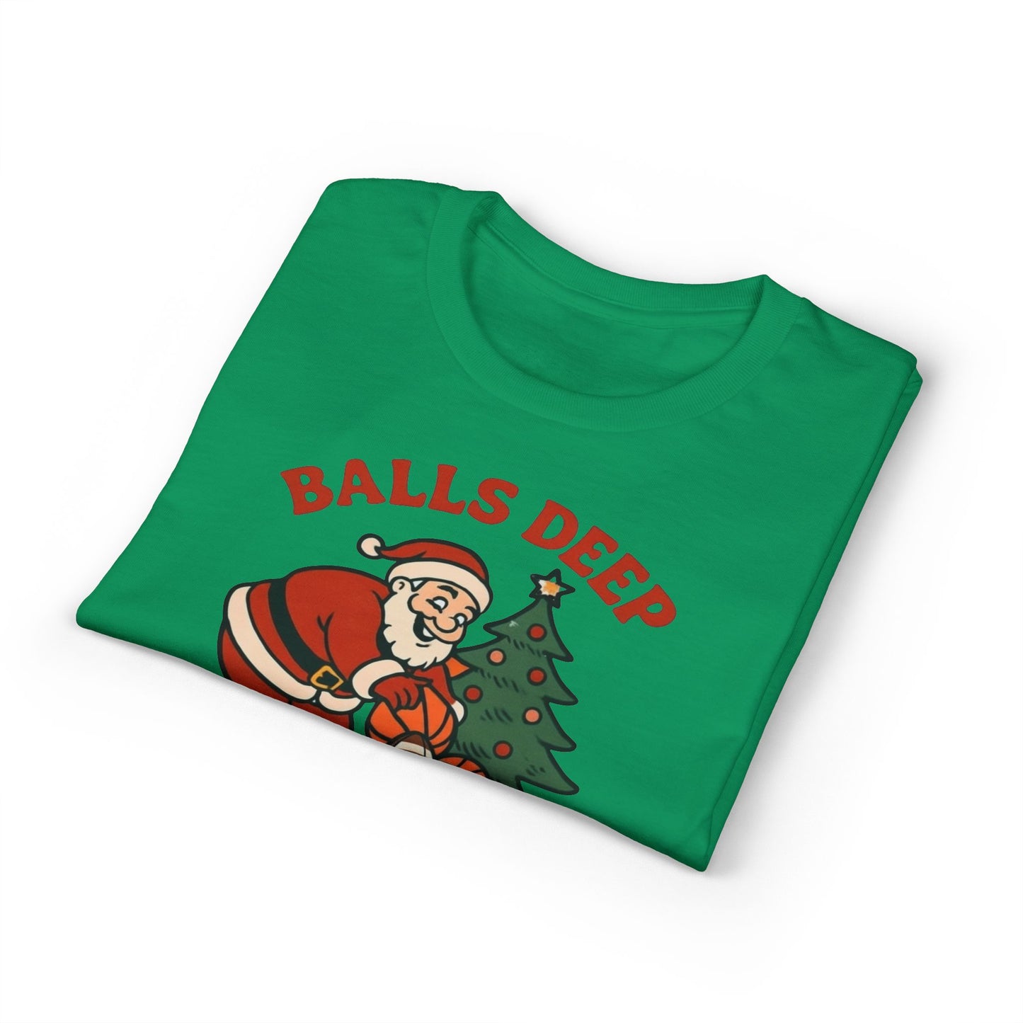 Santa Balls Deep, Unisex DryBlend® T-Shirt