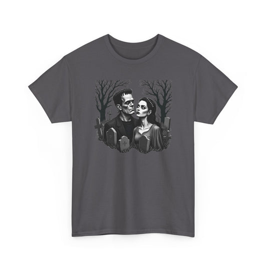 Gothic 'Until Forever' Couple Tee — Anniversary Season Graphic T-Shirt