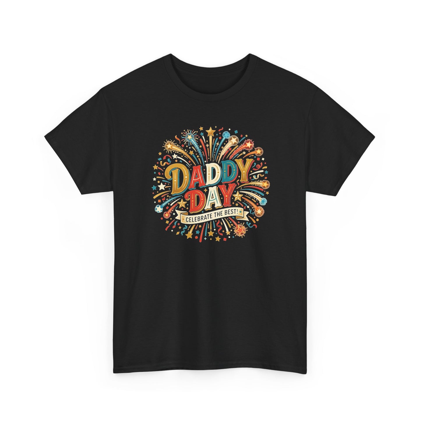 Daddy Day Fireworks T-Shirt — Retro Father’s Day Celebration Tee