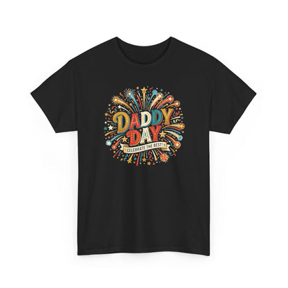 Daddy Day Fireworks T-Shirt — Retro Father’s Day Celebration Tee