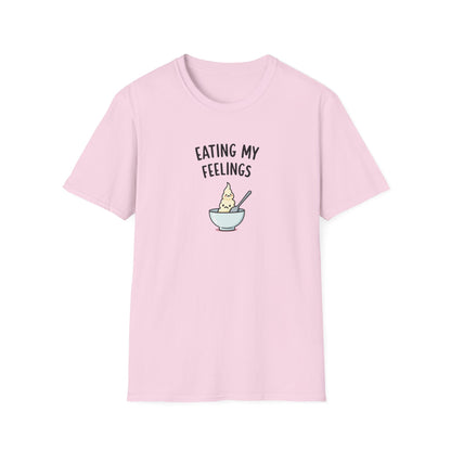 Eating My Feelings - Cute Casual Wear, Gift for Food Lovers, Funny Tee for Self-Care Days, Fun Summer [...] - Psychonaut Swag