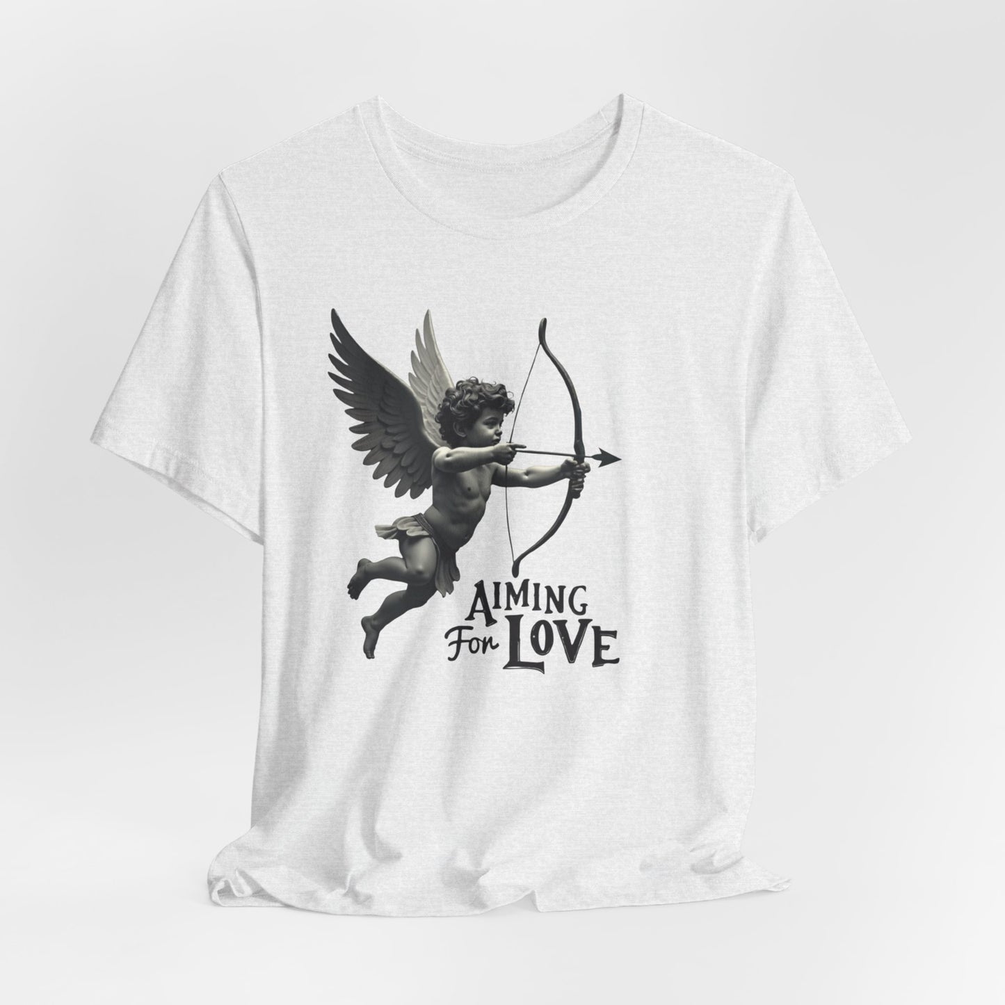Cupid Graphic Tee — "Aiming for Love" Vintage Valentine T‑Shirt
