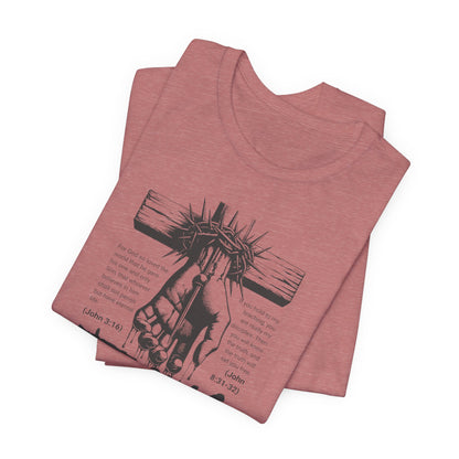 Jesus Forgive Cross T-Shirt — Christian Faith Tee