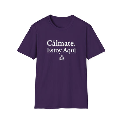Calm down I’m here, Affirmation Unisex T-Shirt, Relax Shirt, Mindfulness Tee, Casual Wear, Gift for Yoga Lovers, Self-Care Reminder - Psychonaut Swag