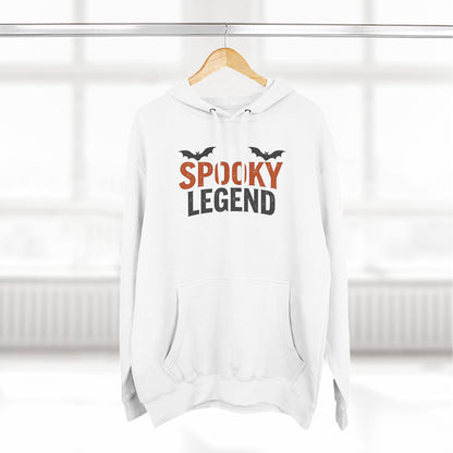 Spooky Legend Hoodie — Halloween Bat Graphic Fleece Sweatshirt