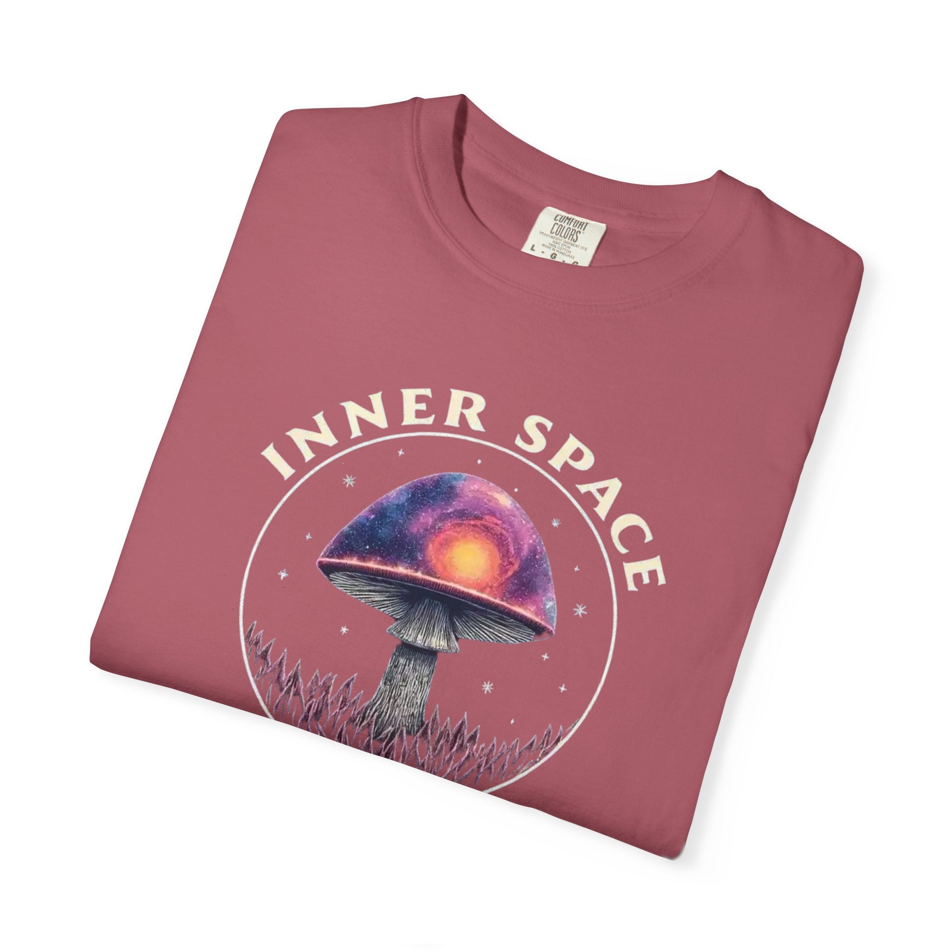Inner Space Explorer T-Shirt, Unisex Graphic Tee, Cosmic Mushroom Apparel, Gift for Nature Lovers, Casual Wear for Adventurers - Psychonaut Swag