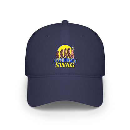 Psychonaut Swag Low Profile Baseball Cap, Casual Hat, Gift for Gamers, Streetwear Accessory, Summer Vibes, Trendy Headwear - Psychonaut Swag