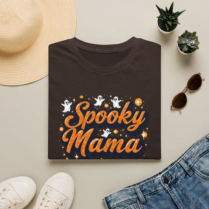 Spooky Mama T-Shirt — Halloween Mom Tee with Cute Ghosts