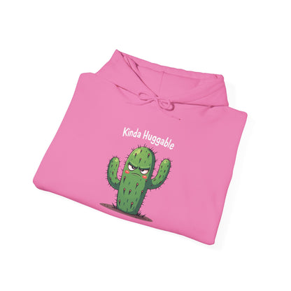 Kinda Huggable, Unisex Heavy Blend Sweatshirt, Comfy Gift, Funny Plant Lover Apparel, Perfect for Casual Outings, Spring Celebration