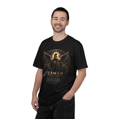 Team Up: A Soldier of Christ Graphic T-Shirt — Christian Faith Warrior Tee