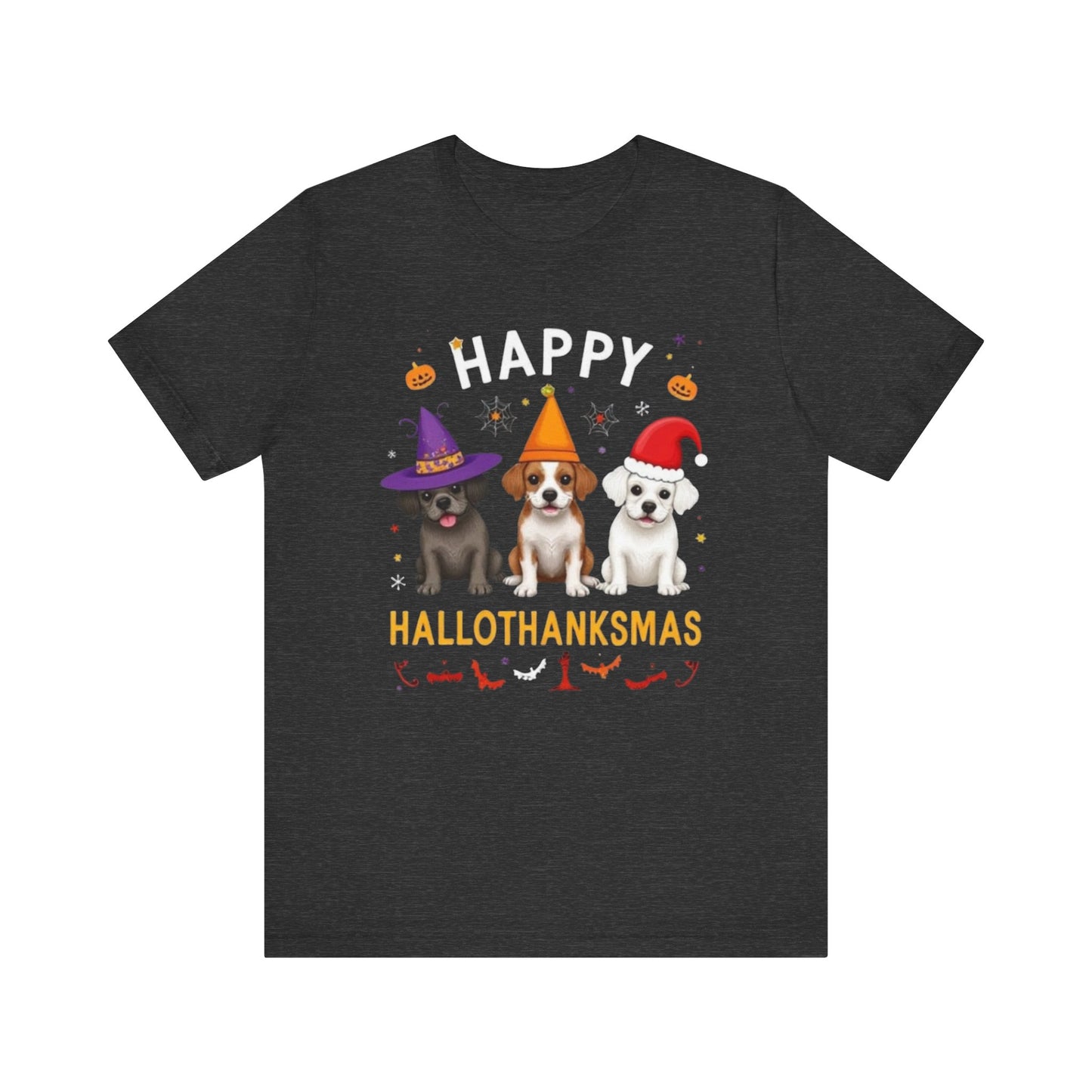 Holiday Trifecta tee, Funny Halloween T-Shirt for Parties, Unisex Short Sleeve Tee, Spooky Holiday Apparel, Gift for Halloween Lovers