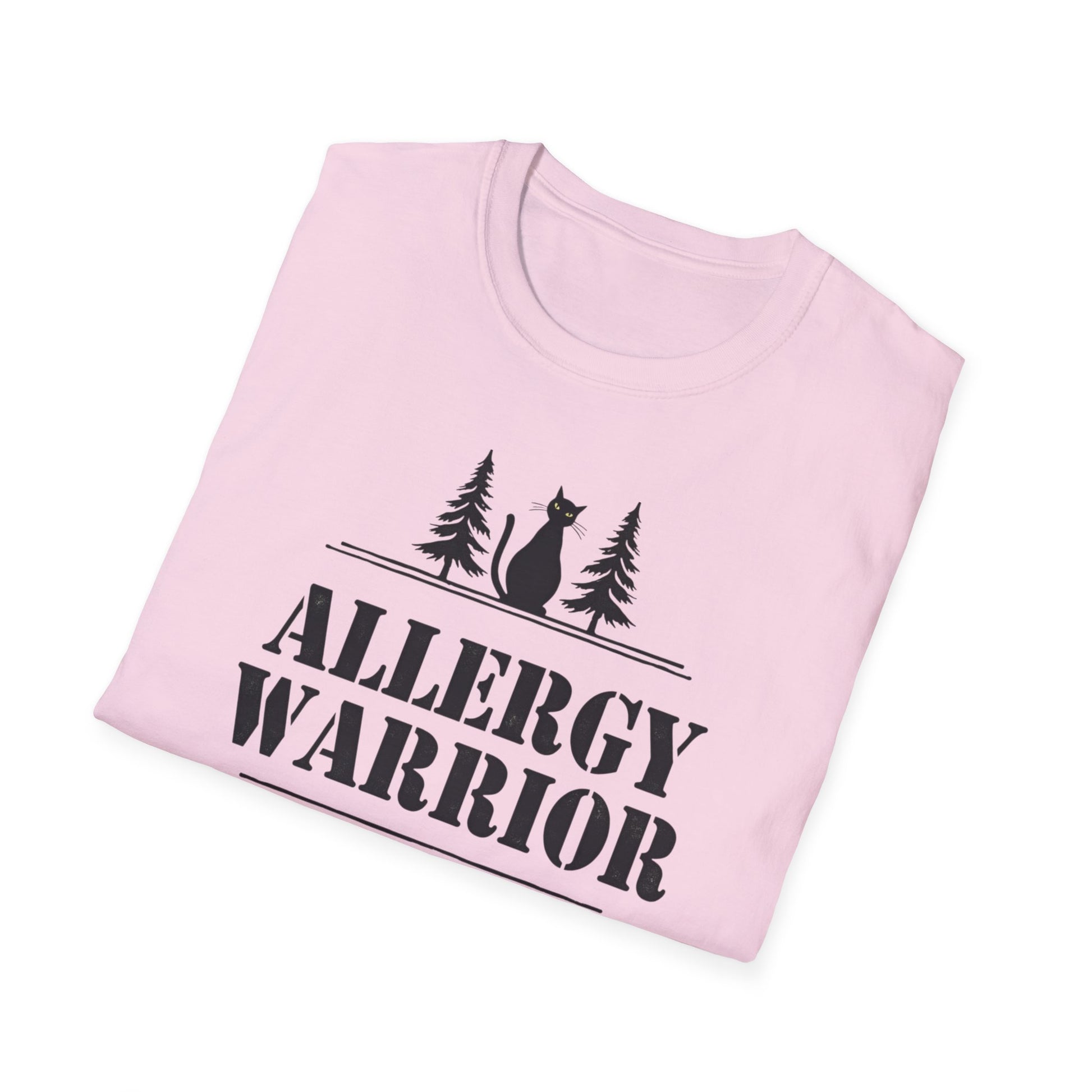 Allergy Warrior Unisex T-Shirt | Softstyle Cotton Tee for Allergy Awareness, Casual Wear, Gifts, Nature Lovers, Outdoor Fun - Psychonaut Swag