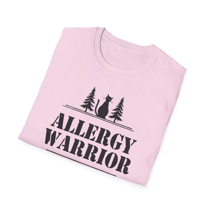 Allergy Warrior Unisex T-Shirt | Softstyle Cotton Tee for Allergy Awareness, Casual Wear, Gifts, Nature Lovers, Outdoor Fun - Psychonaut Swag