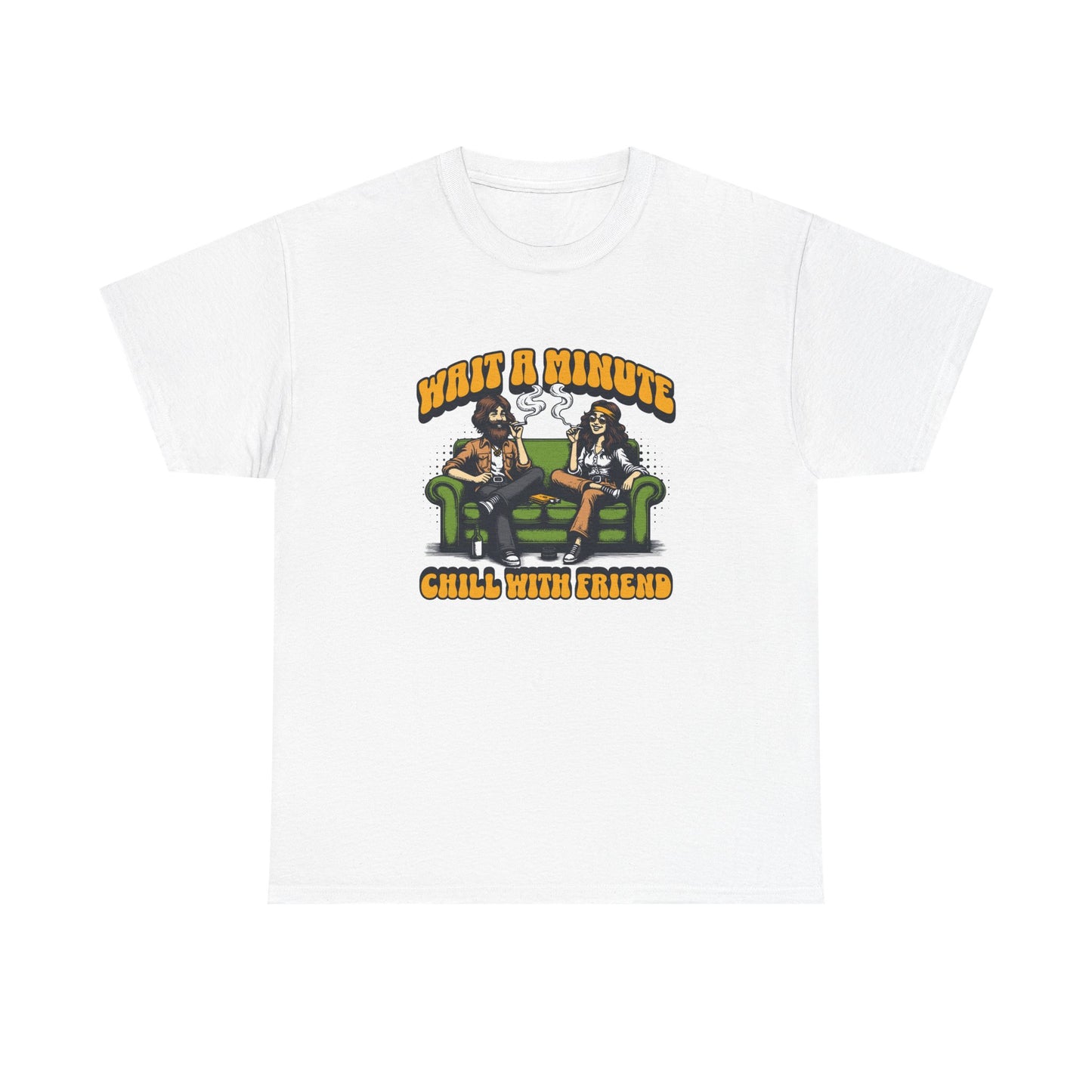 Chill with friends, Unisex Heavy Cotton Tee