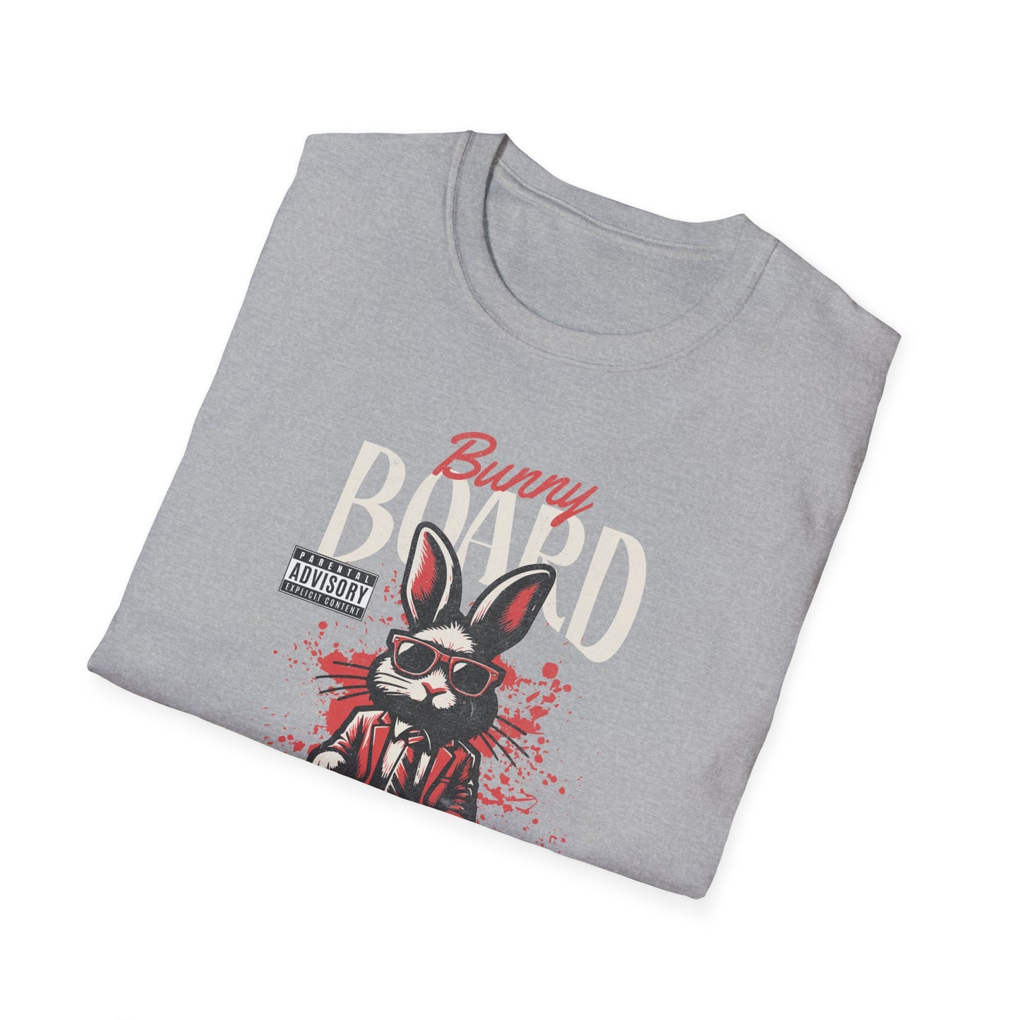 Skateboarding Bunny, Unisex Softstyle T-Shirt