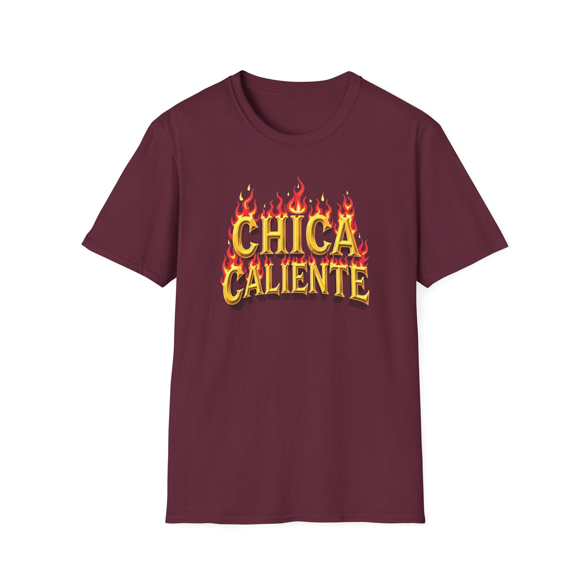 Hot Chick, Flame T-Shirt, Trendy Graphic Tee, Chica Caliente Shirt, Gift for Her, Summer Fashion, Casual Style - Psychonaut Swag
