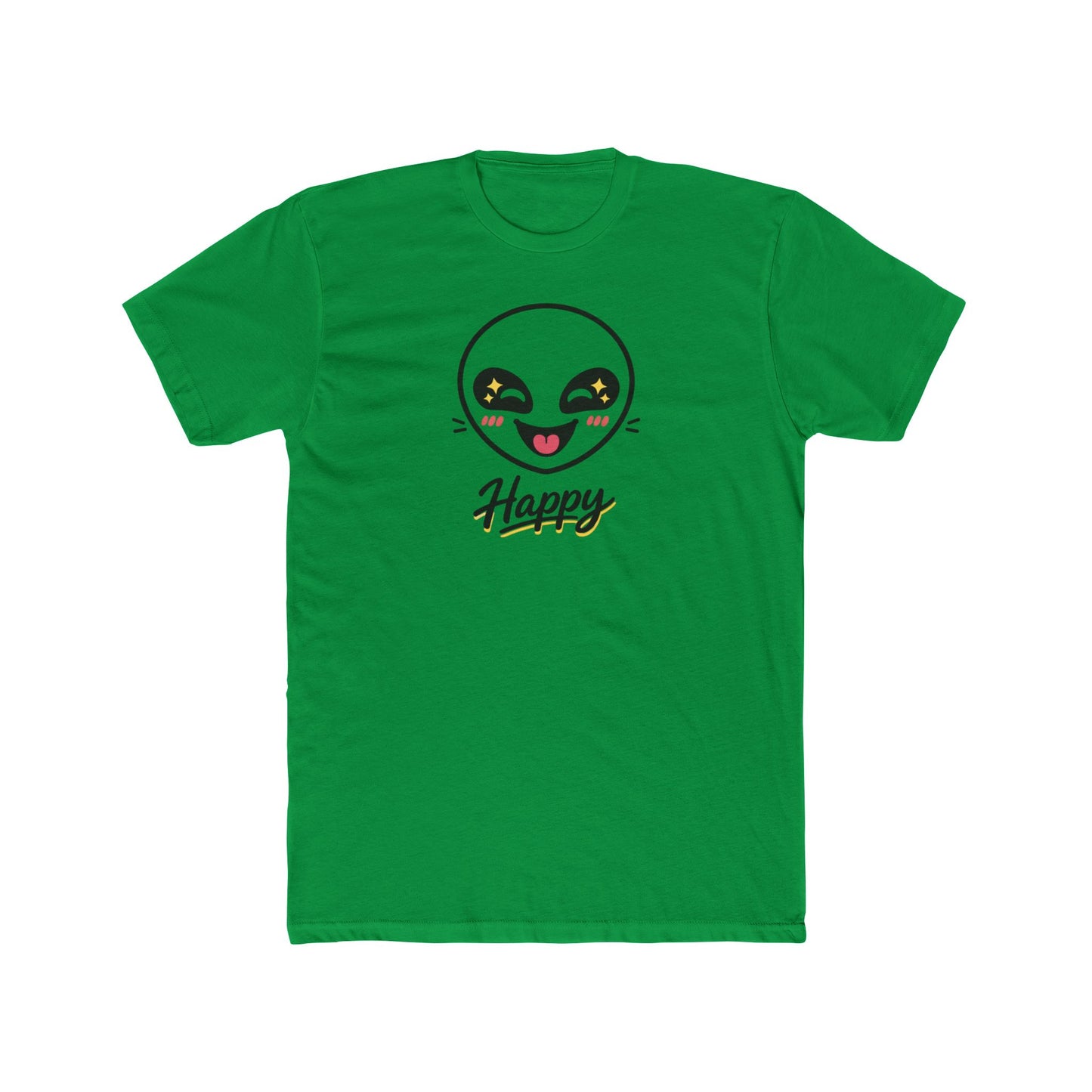 Happy Alien Crew Tee — Cute Smiley Graphic T-Shirt