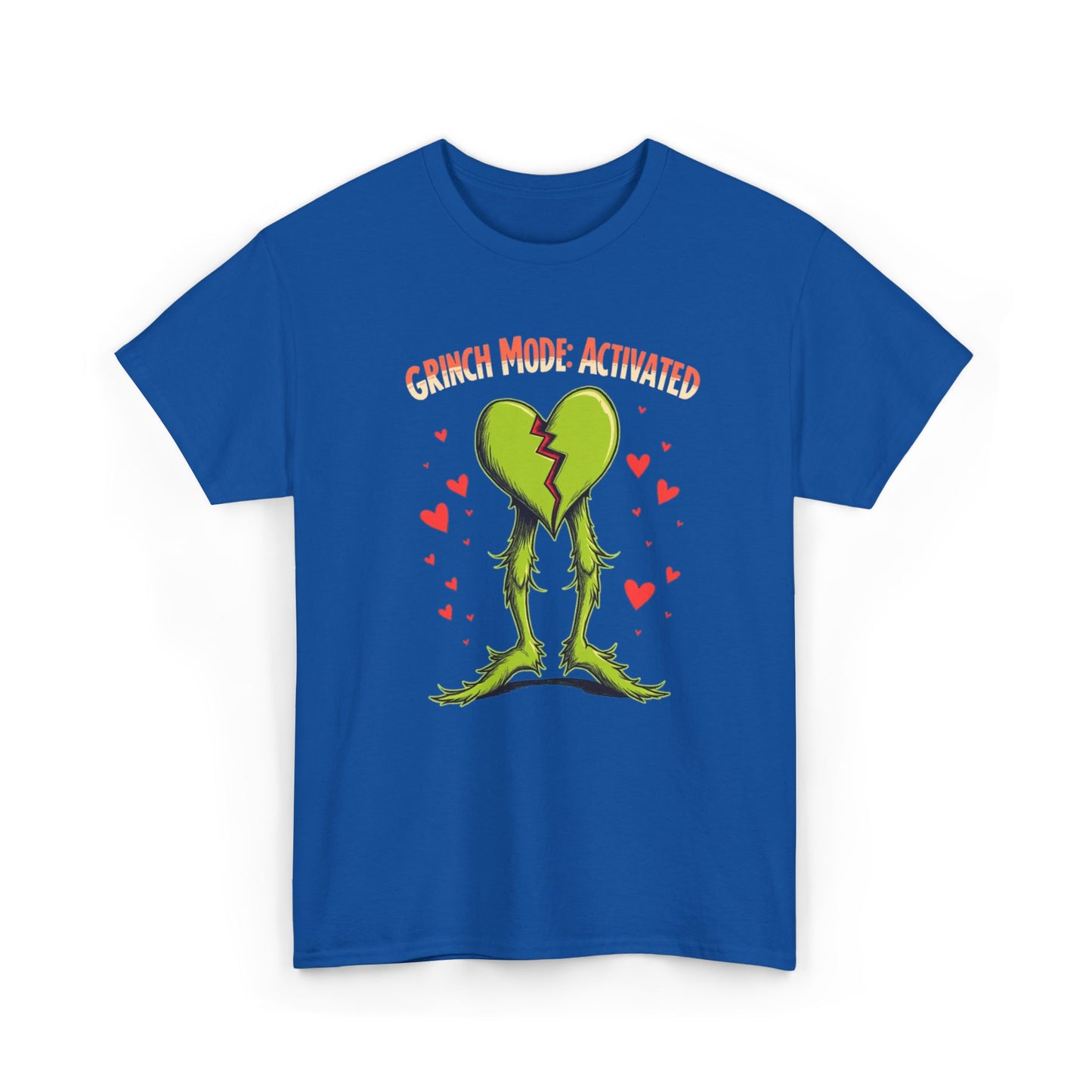 Grinchy Valentines, Unisex Heavy Cotton Tee