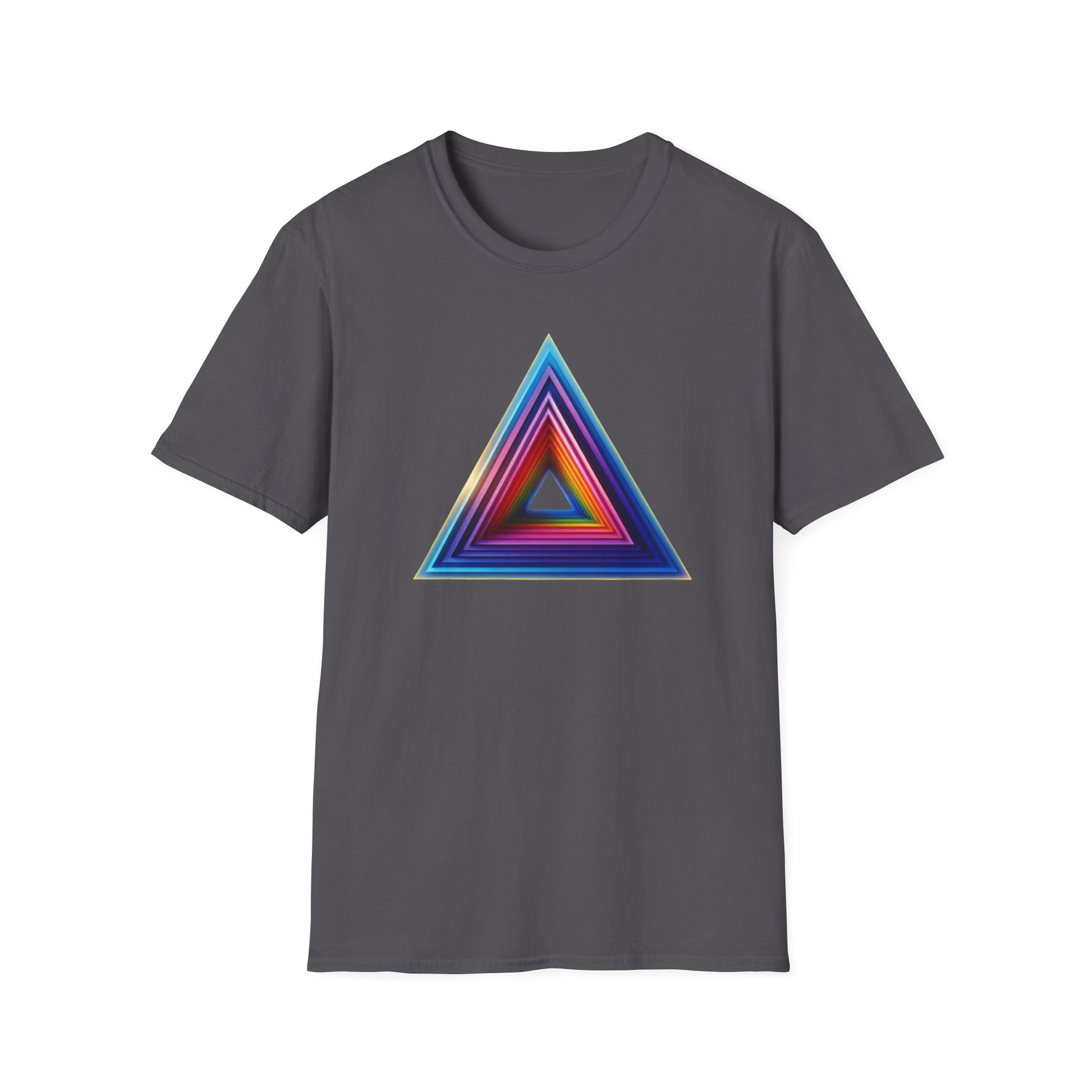 Triangle Rainbow, Unisex Softstyle T-Shirt - Psychonaut Swag