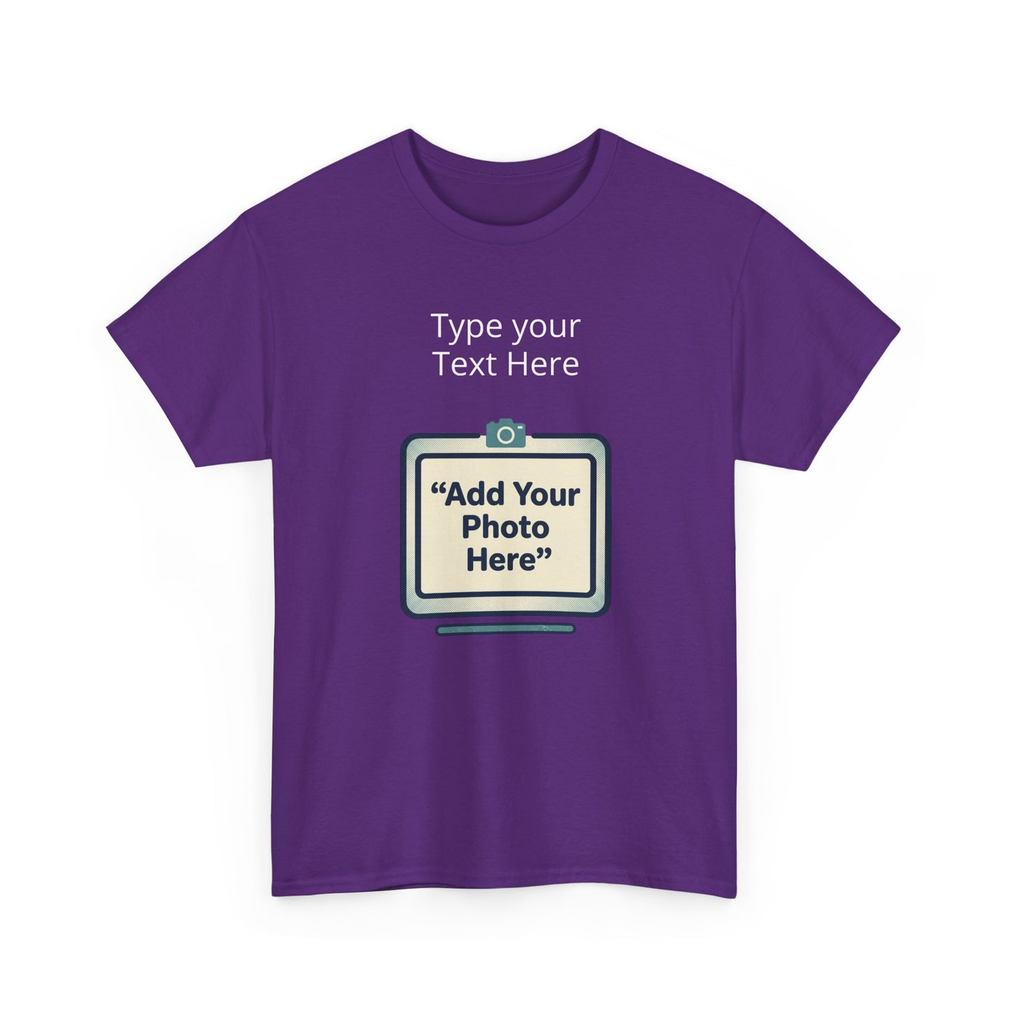 Customize Your Own (Adult) Heavy Cotton Tee — Personalized Image or Text T-Shirt