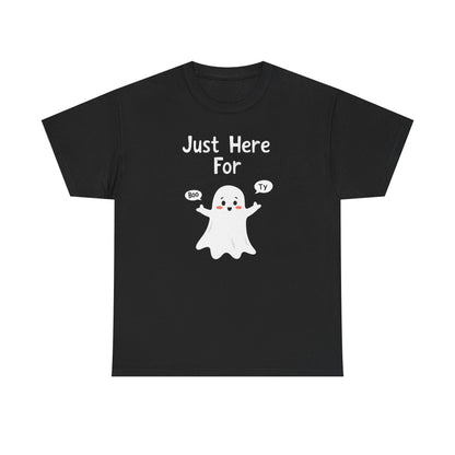 Cute Boo, Unisex Heavy Cotton Tee - Perfect for Self-Love, Gift, Casual Wear, Birthdays, or Relaxation