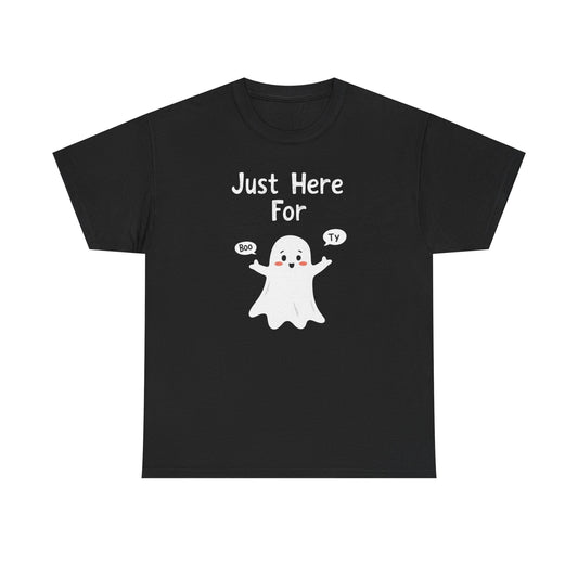 Cute Boo, Unisex Heavy Cotton Tee - Perfect for Self-Love, Gift, Casual Wear, Birthdays, or Relaxation