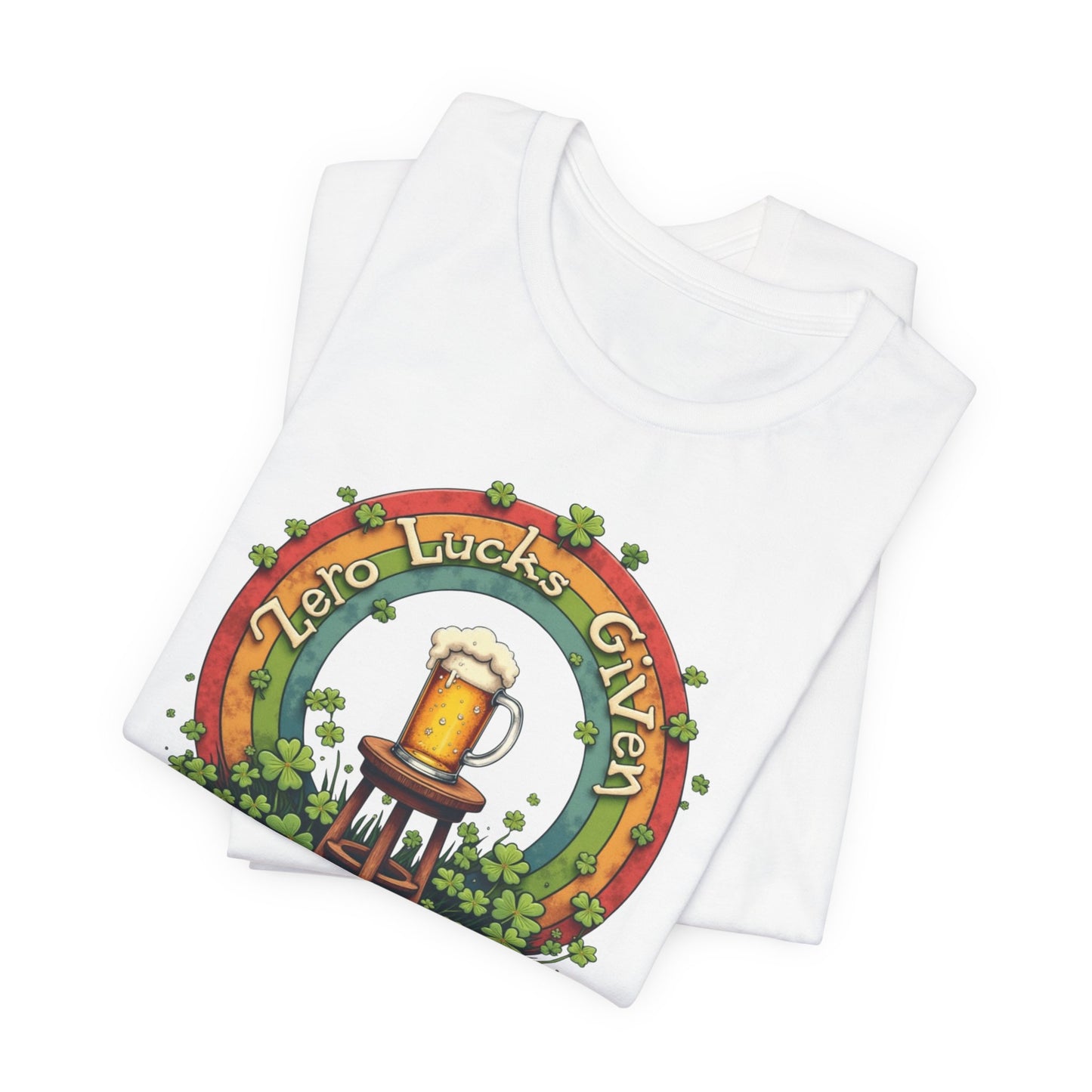 Lucky Garden Beer Tee — "Find Luck's Garden" St. Patrick's Day Shamrock T-Shirt