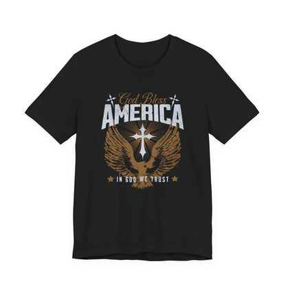 God Bless America Eagle T-Shirt — Patriotic Fourth of July Tee