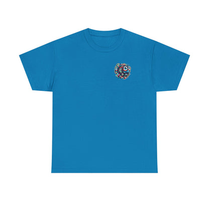 Psychedelic Fish Graphic Unisex Heavy Cotton Tee - Fun & Vibrant Apparel - Psychonaut Swag